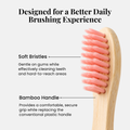 Adult Soft Bamboo Toothbrushes 4-Pack