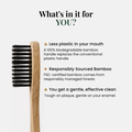Adult Soft Bamboo Toothbrushes 4-Pack