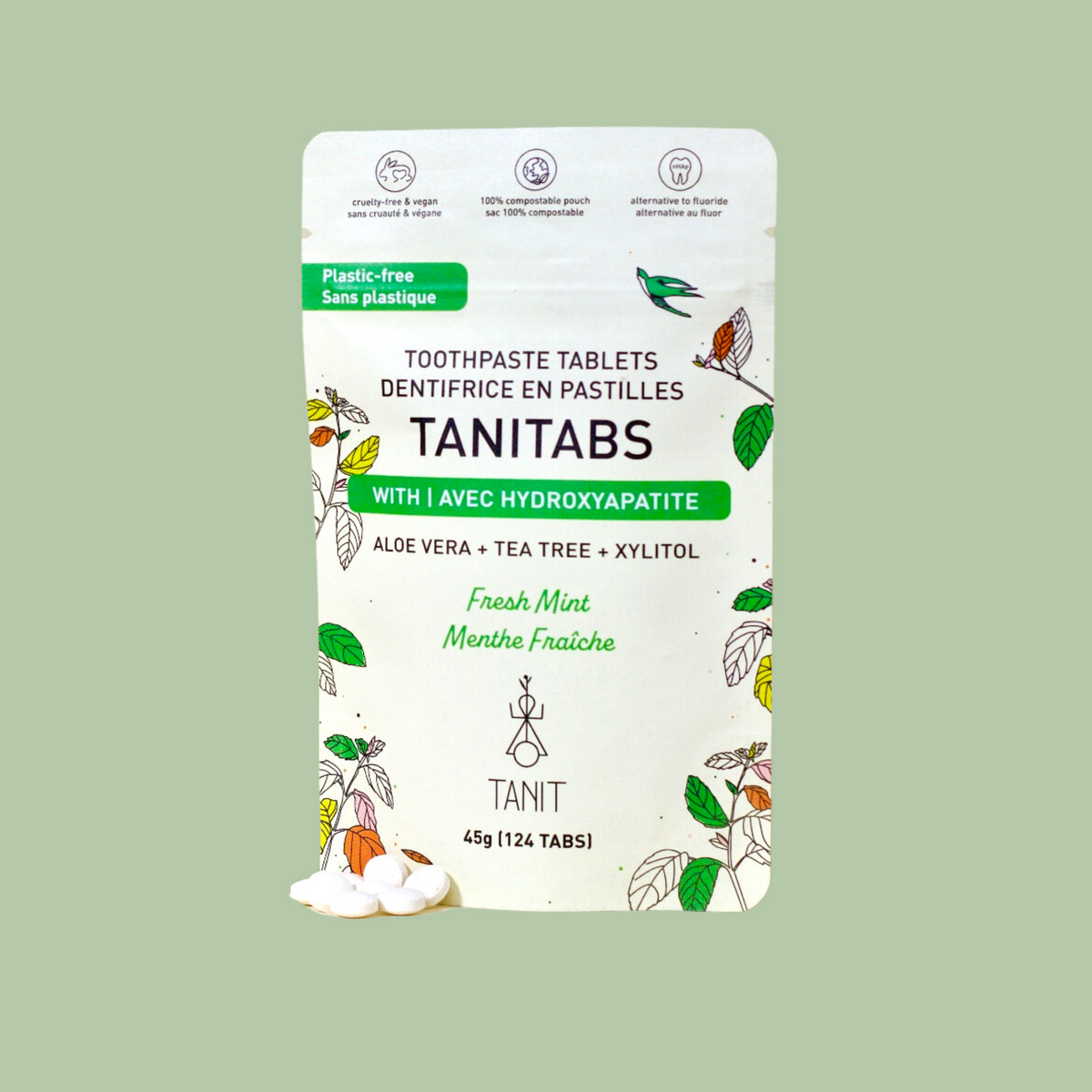 Dentifrice en pastilles Menthe Fraîche - Recharge