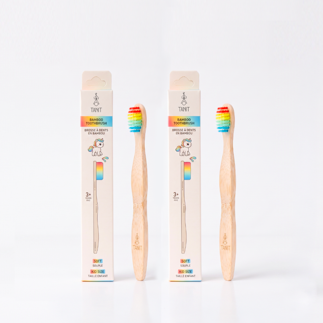 Kids Soft Bamboo Toothbrushes 2-Pack