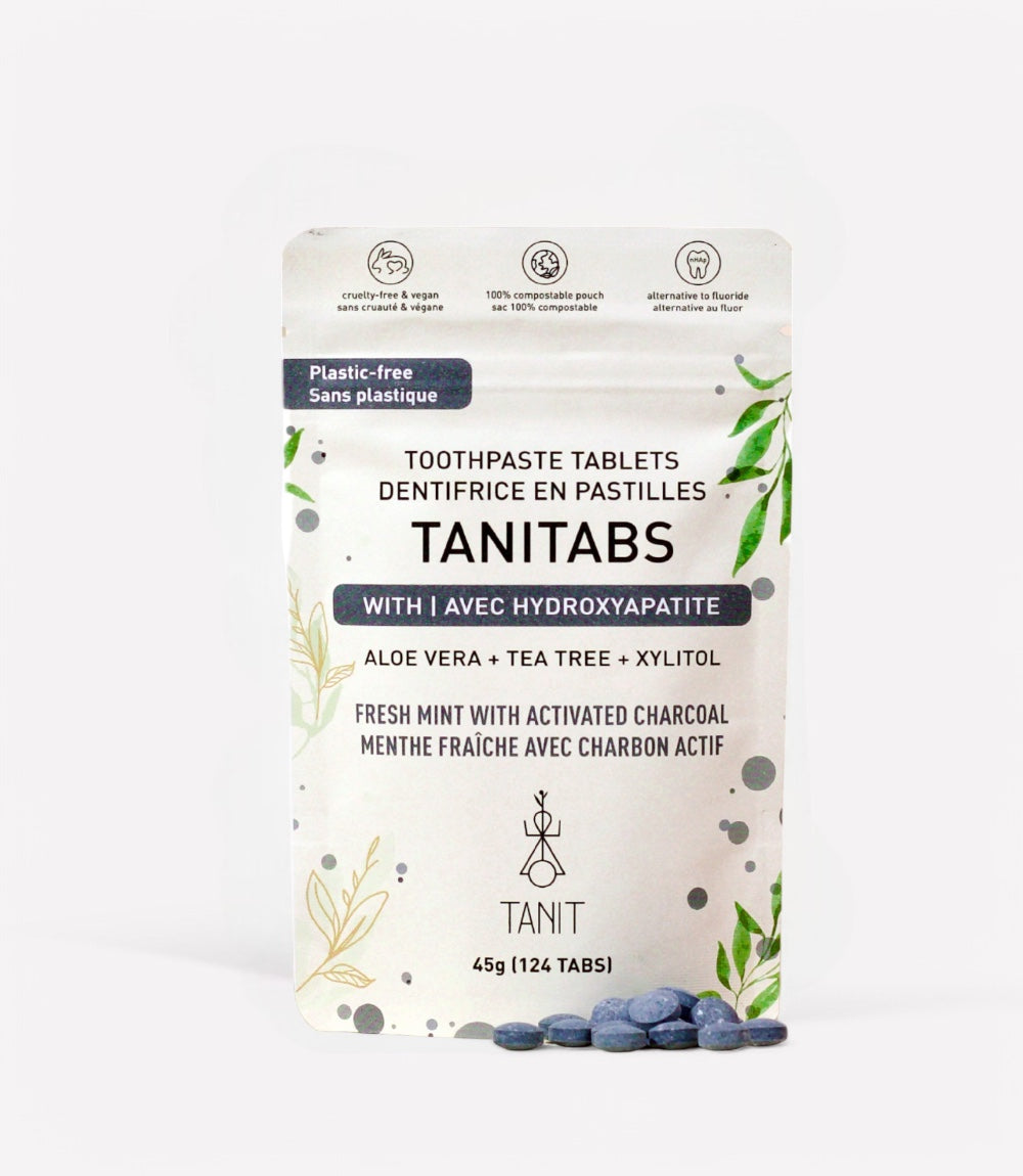 Mint Charcoal Toothpaste Tablets 2 Month Supply Tanit
