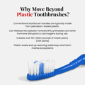 Why move beyond plastic toothbrushes: petroleum-based handles, microplastic release, landfill and waterway waste