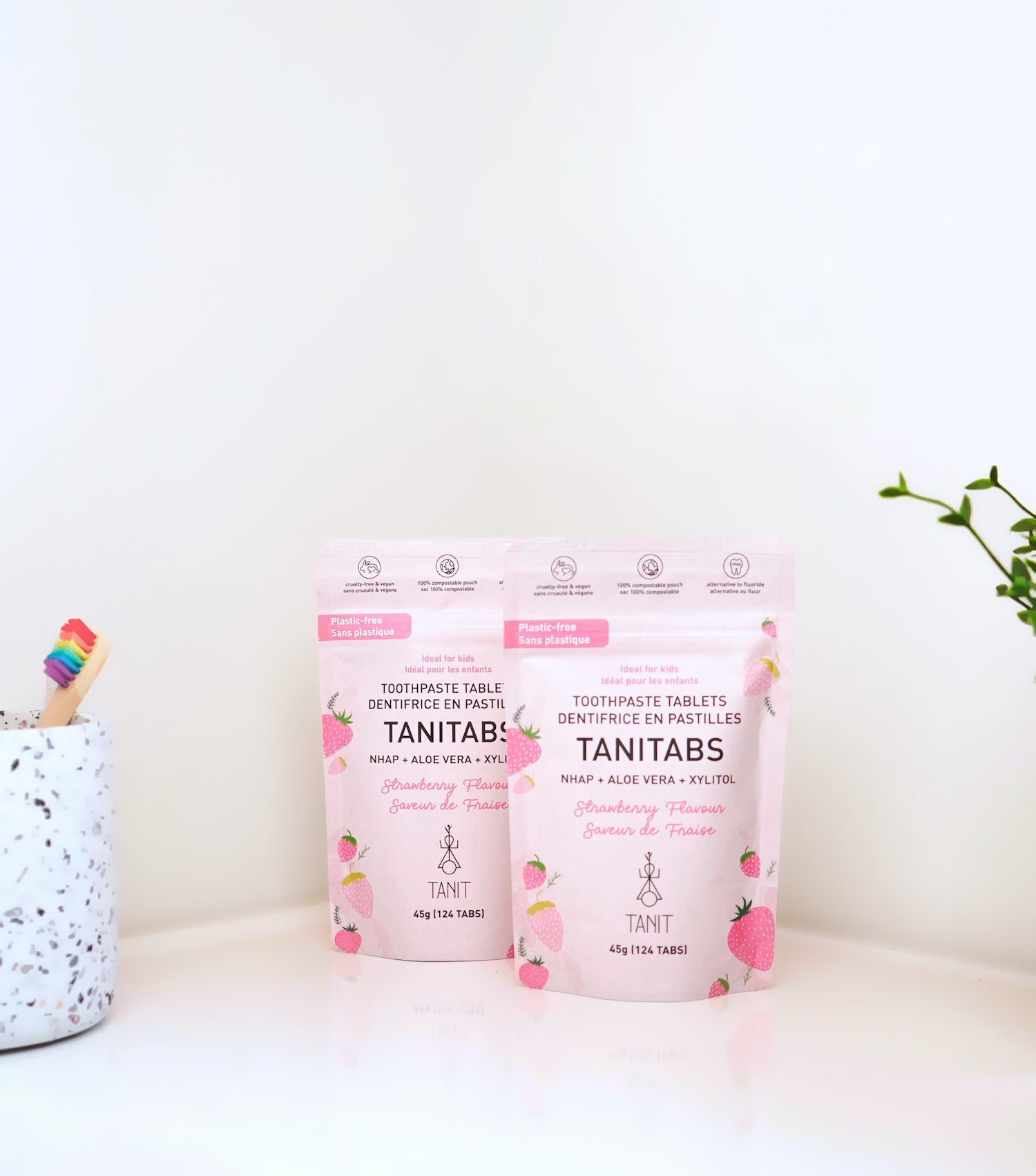 Strawberry Toothpaste Tablets - 4-month supply – TANIT